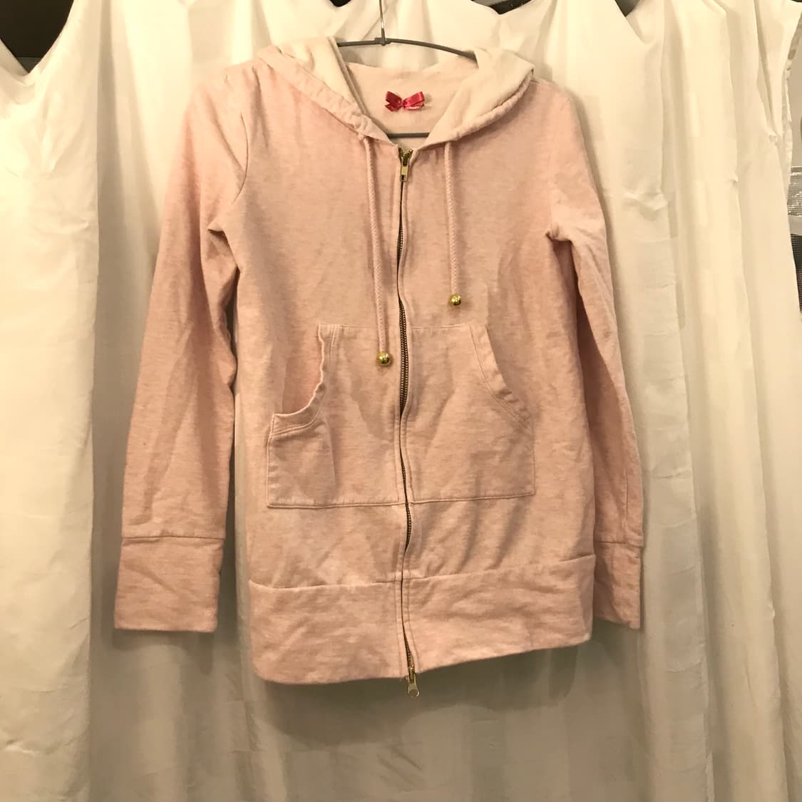 Dazzlin 다즐린 라떼갸루 딸기우유 투웨이 후드집업 상품이미지3