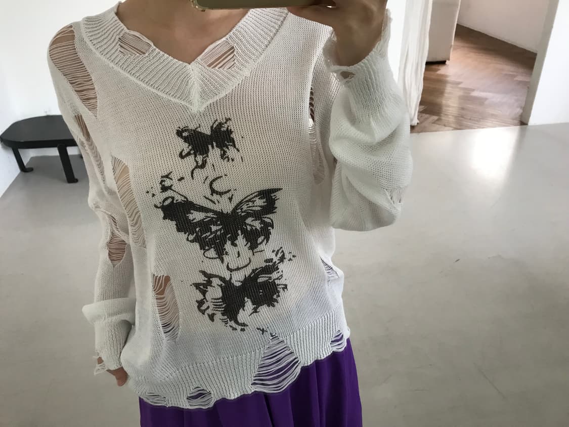vintage grunge pattern knit 상품이미지5