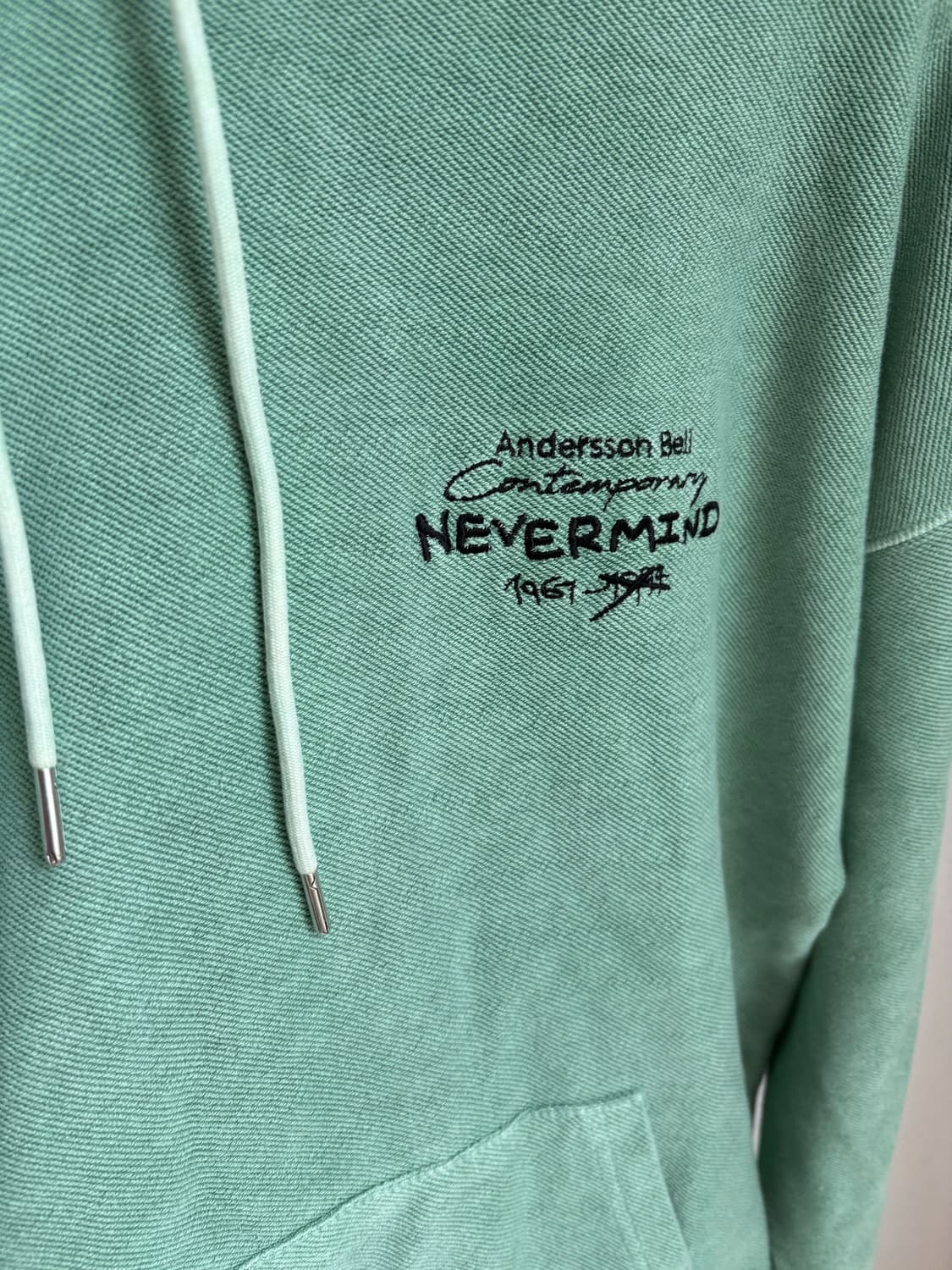 앤더슨벨 커트 아트웍 오버사이즈 후드티 L 상품이미지2