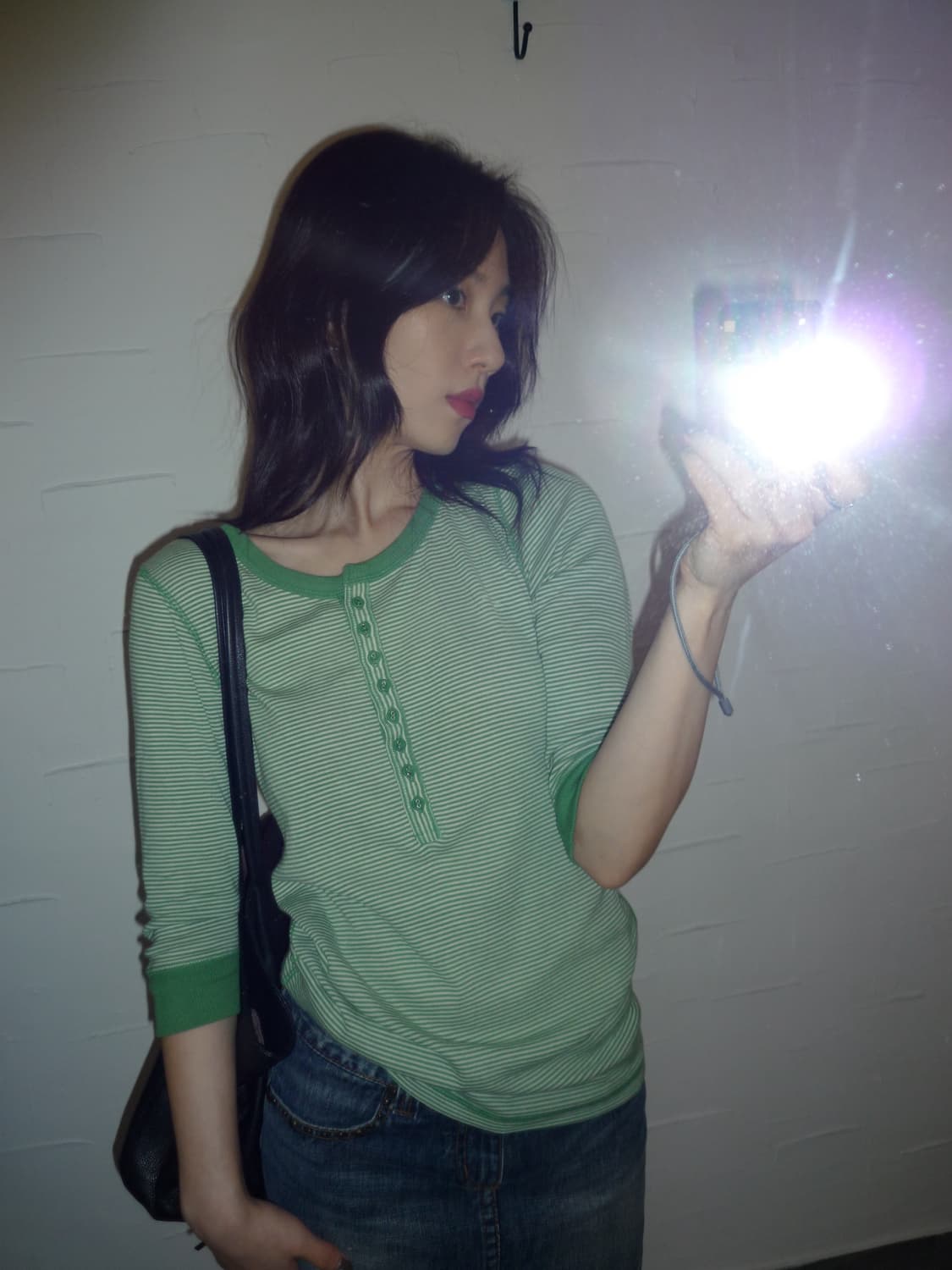 green stripe t-shirts 상품이미지1
