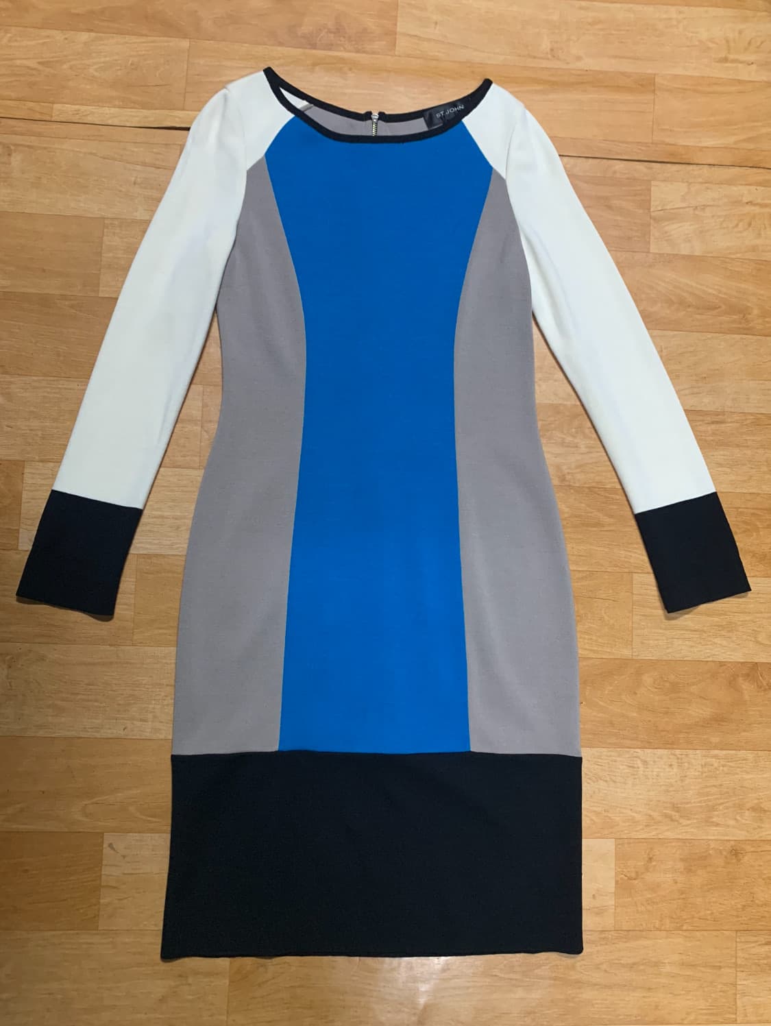 ST.JOHN 센존 밀라노 컬러블록 니트 드레스(4 사이즈) 상품이미지1