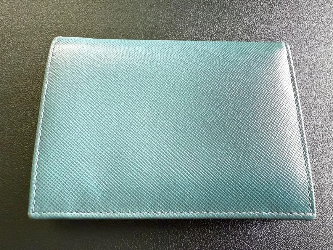 프라다 지갑 PRADA Bifold Wallet light blue 상품이미지2