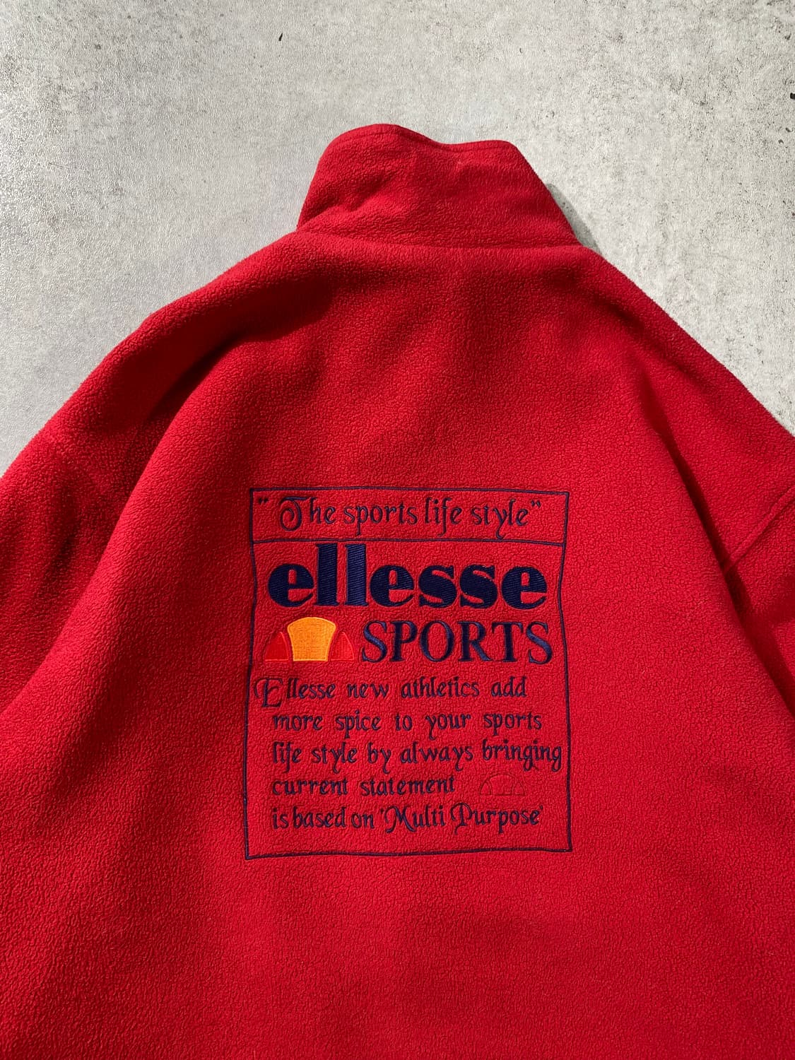 [XL] 90s ELLESSE 엘레쎄 올드스쿨 리버서블 플리스 자켓 상품이미지5