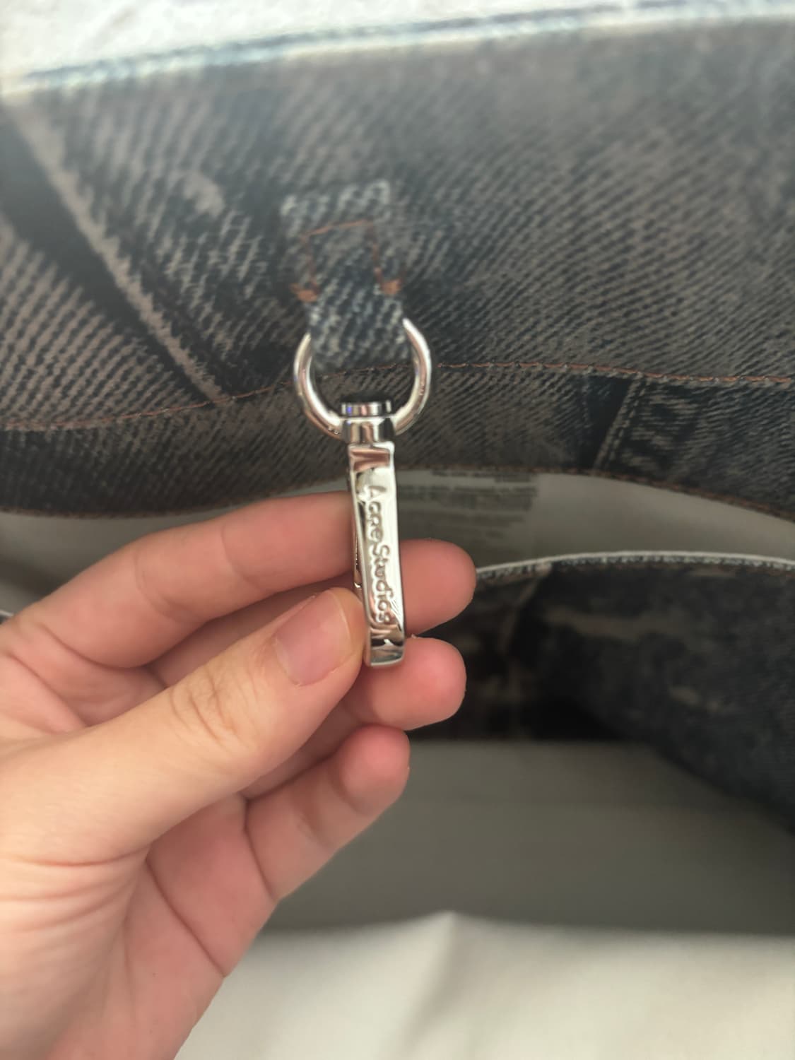 아크네스튜디오 트롱프뢰유 데님 토트백 상품이미지6