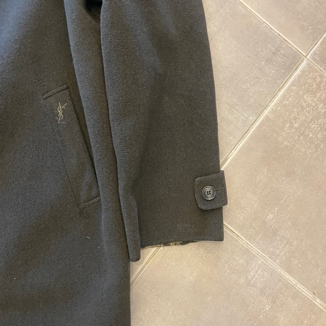 입생로랑 울 코트 상품이미지3