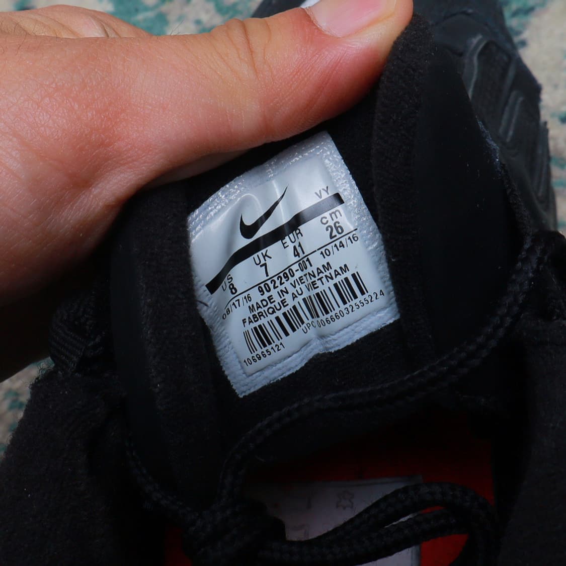 Supreme 슈프림 나이키 업템포 블랙 260 상품이미지4