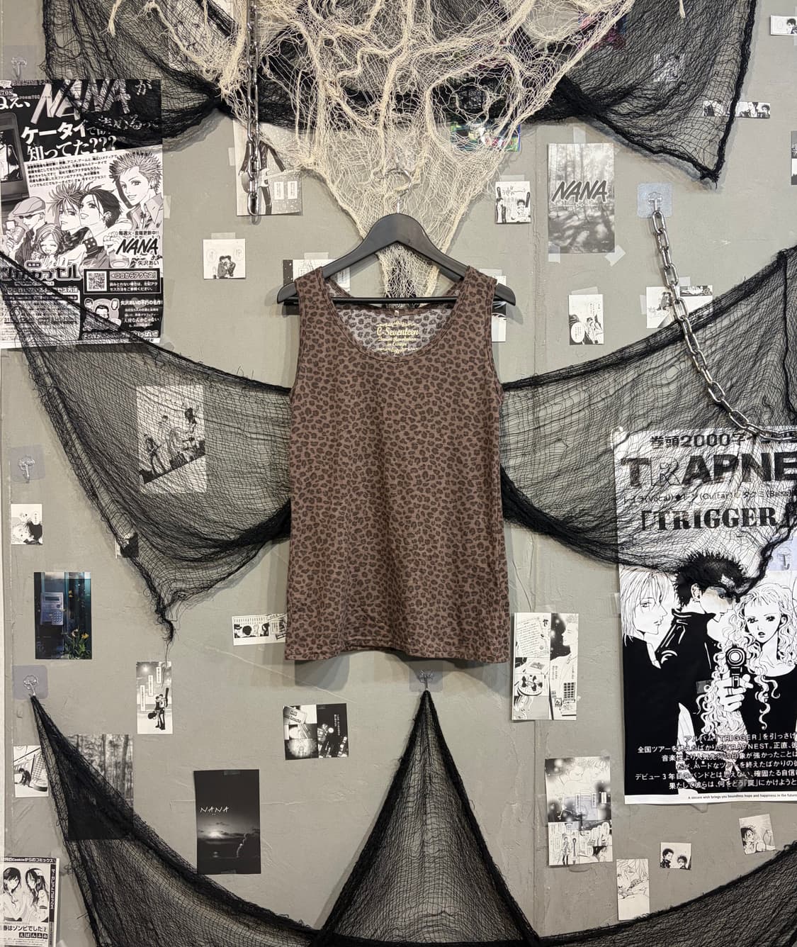 Onegyaru Leopard sleeveless 상품이미지4