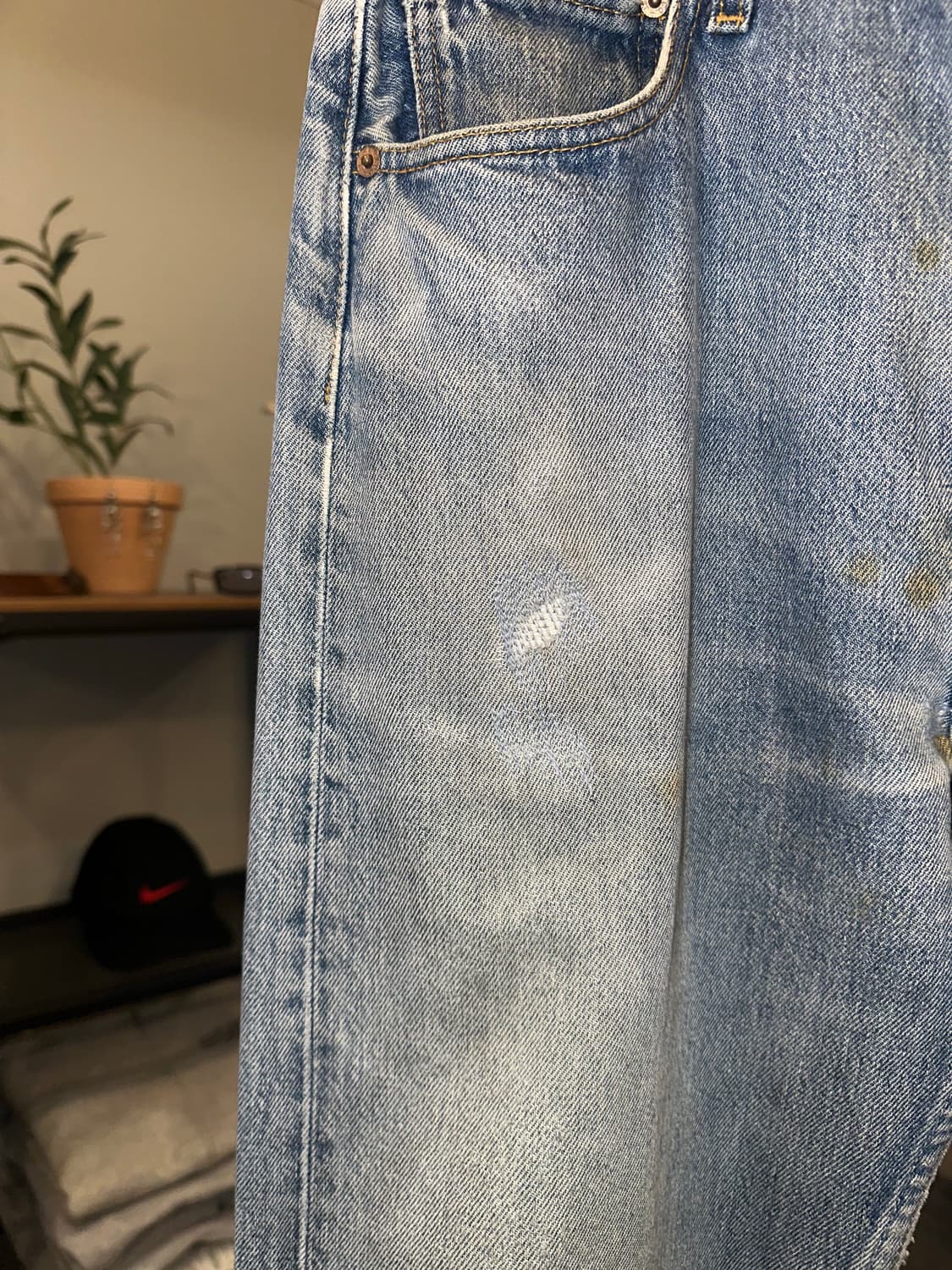 90’s Levi’s 501 273 distressed denim 상품이미지6