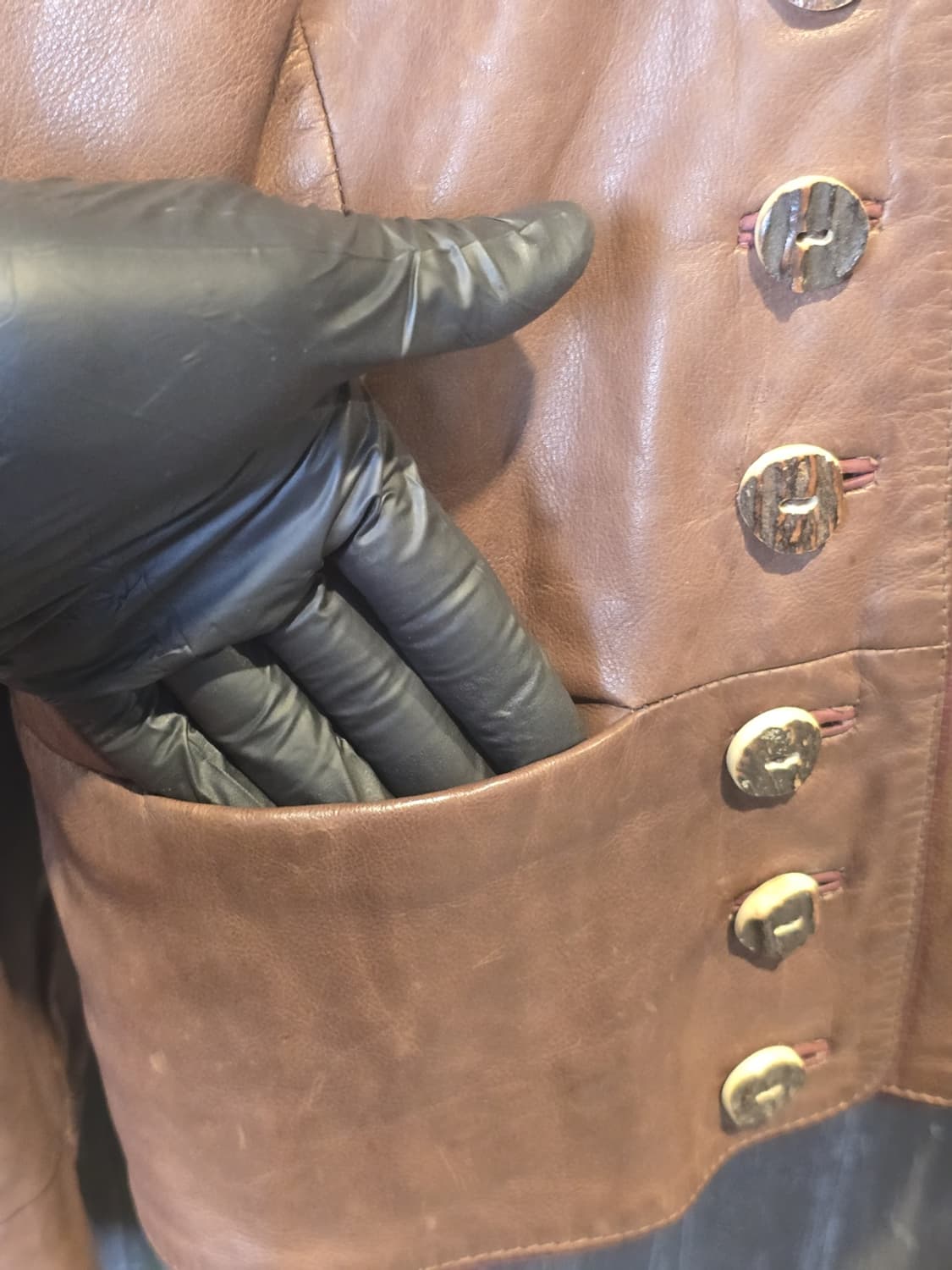 vintage Leather Jacket /made in Germany 상품이미지3