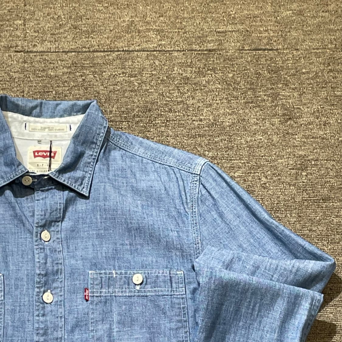 (S) Levi's 리바이스 데님 샴브레이 셔츠  상품이미지4