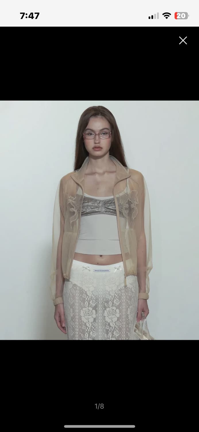 스컬프터 Mesh Sheer Zip-Up Jacket Skin 상품이미지1