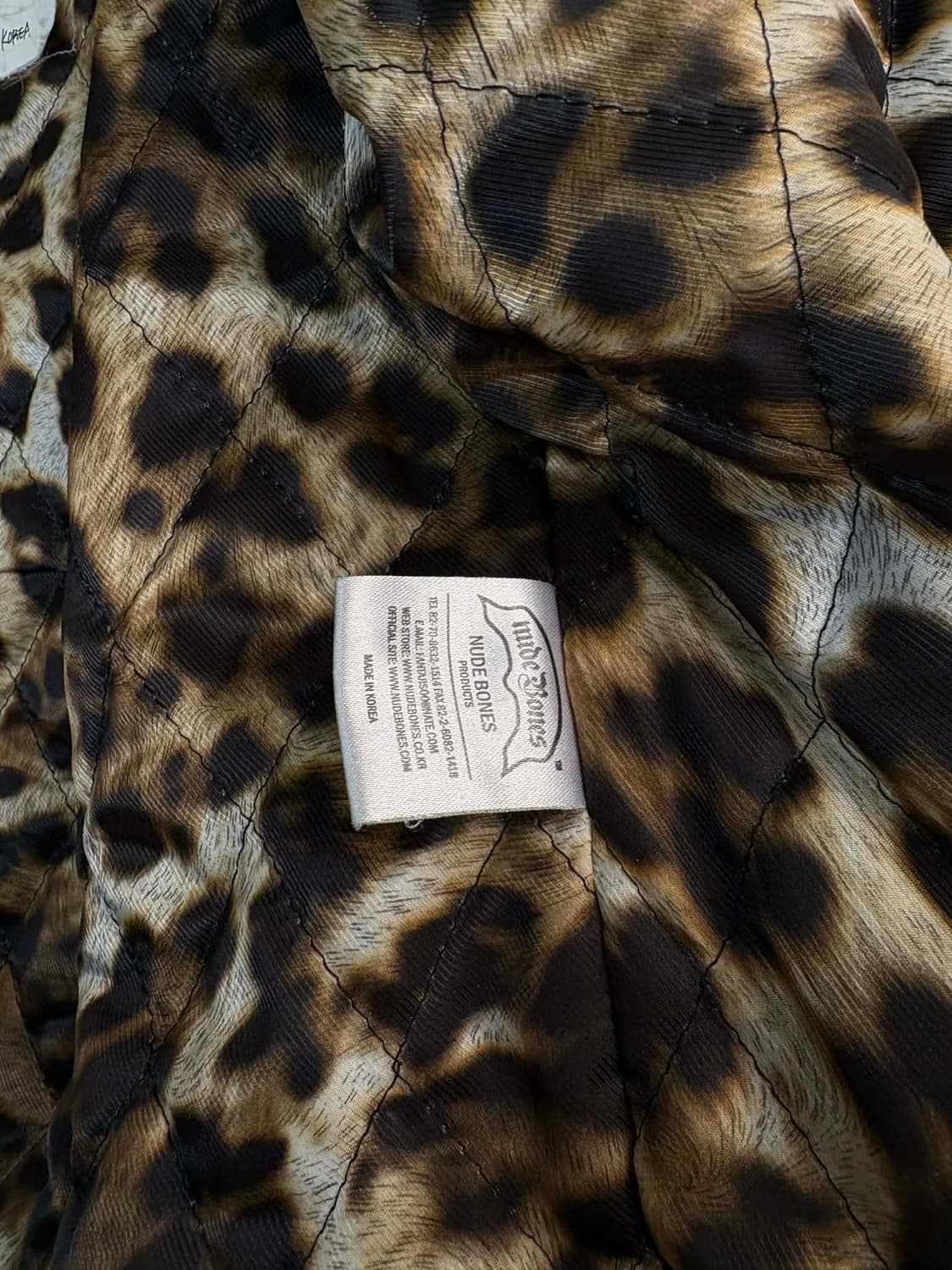 [L] 누드본즈 가죽 바시티 자켓 상품이미지6