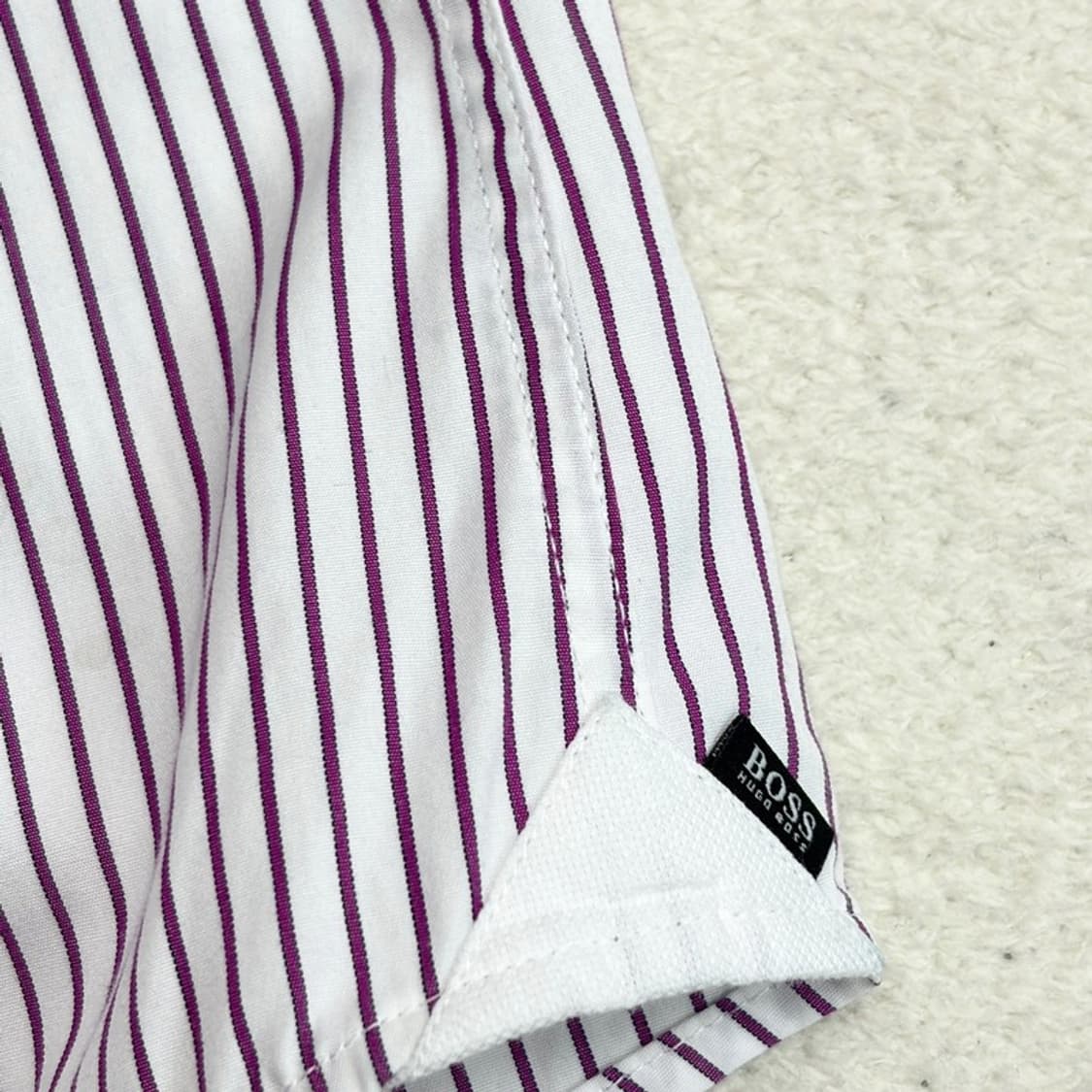 HUGO BOSS 레귤러핏 스트라이프 드레스 셔츠 L 상품이미지3