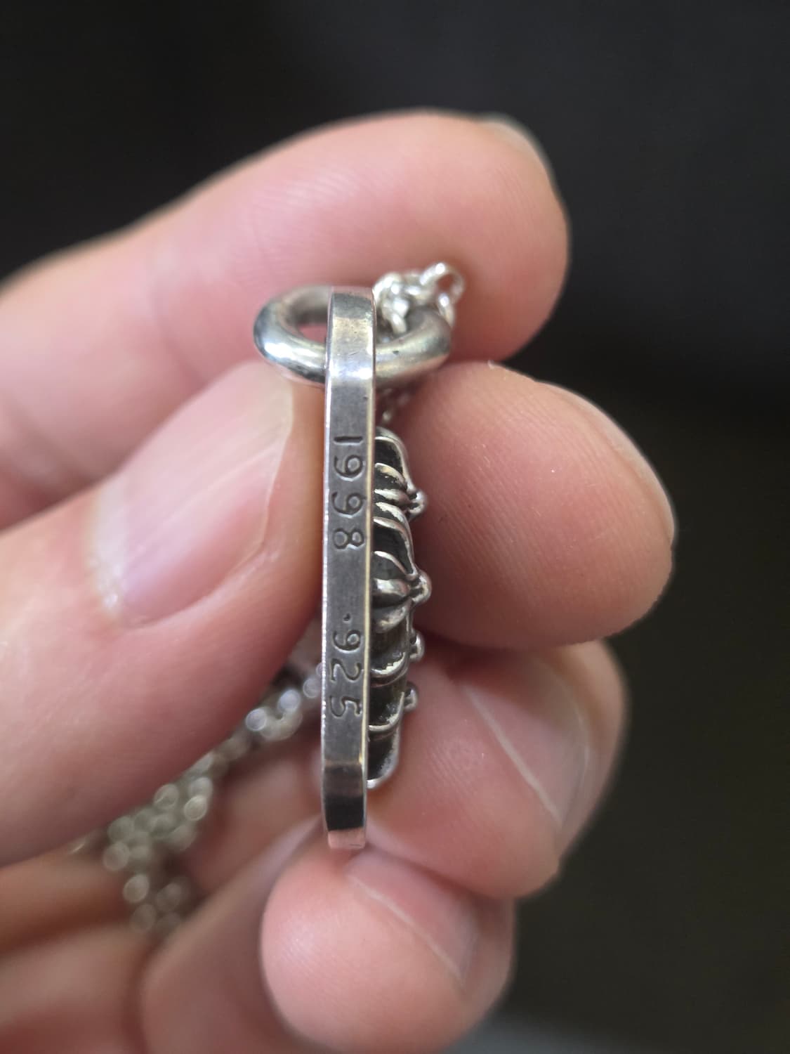 크롬하츠 세메터리 레이즈드 도그택 + 한스룸 롤체인 상품이미지3