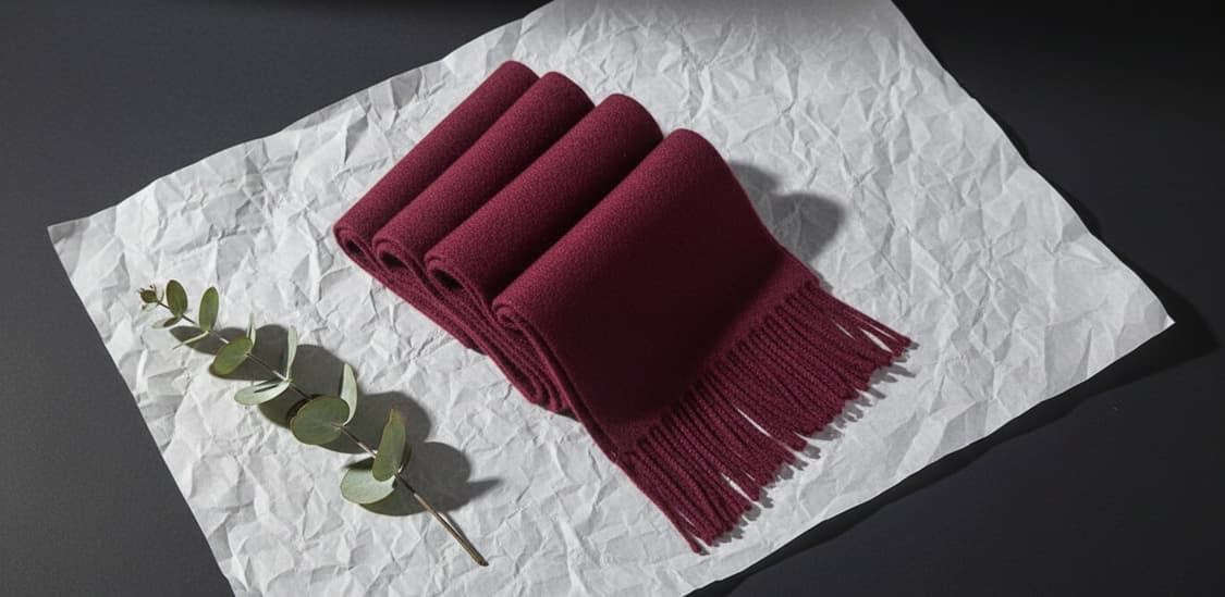 Metro City 메트로시티 캐시미어 머플러 버건디 상품이미지2