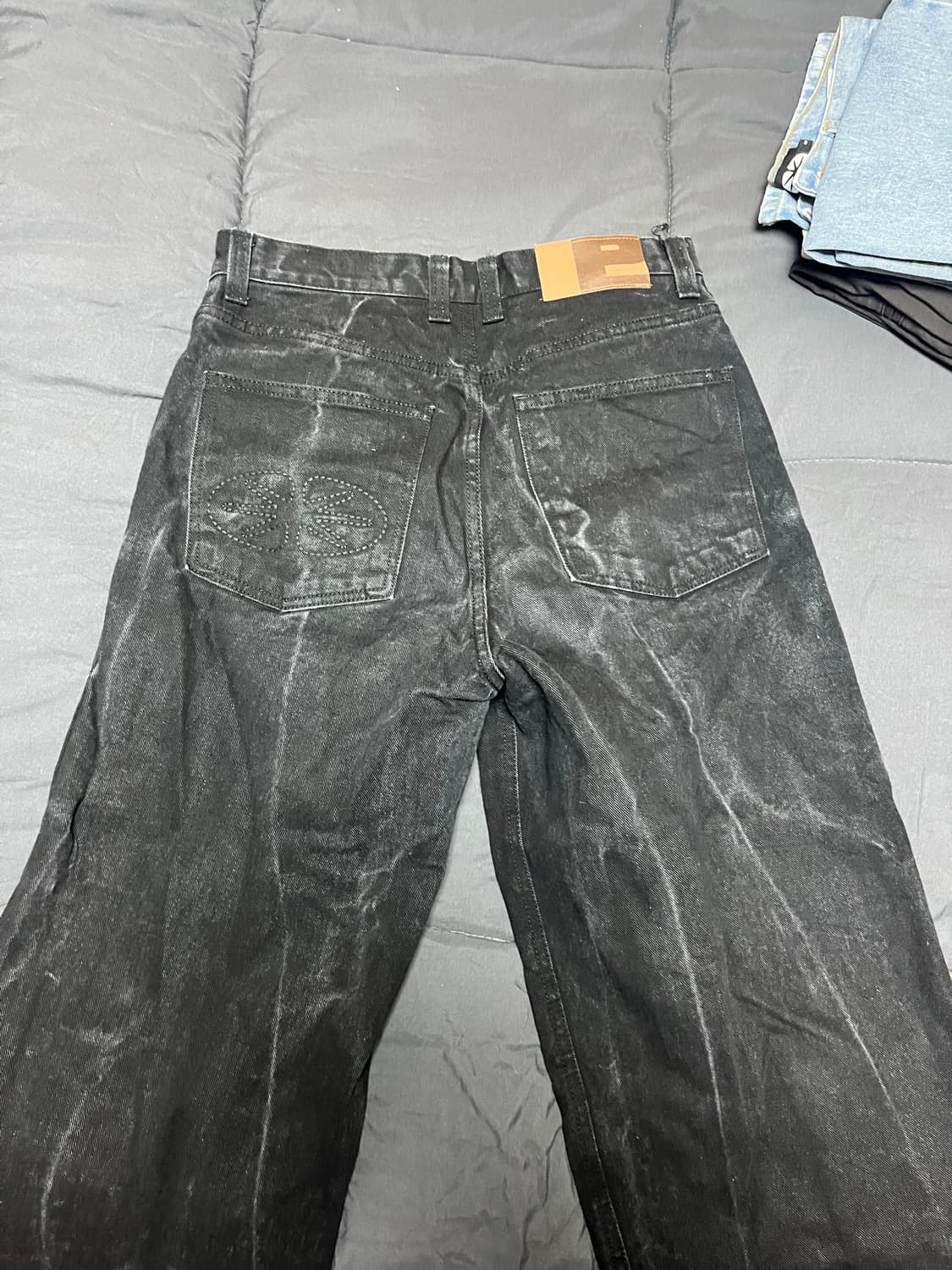 Ertr 블랙 청바지 상품이미지2