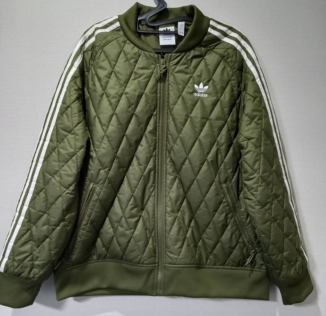 아디다스 퀄팅 카키 트랙탑 저지 져지집업 105/XL 상품이미지1