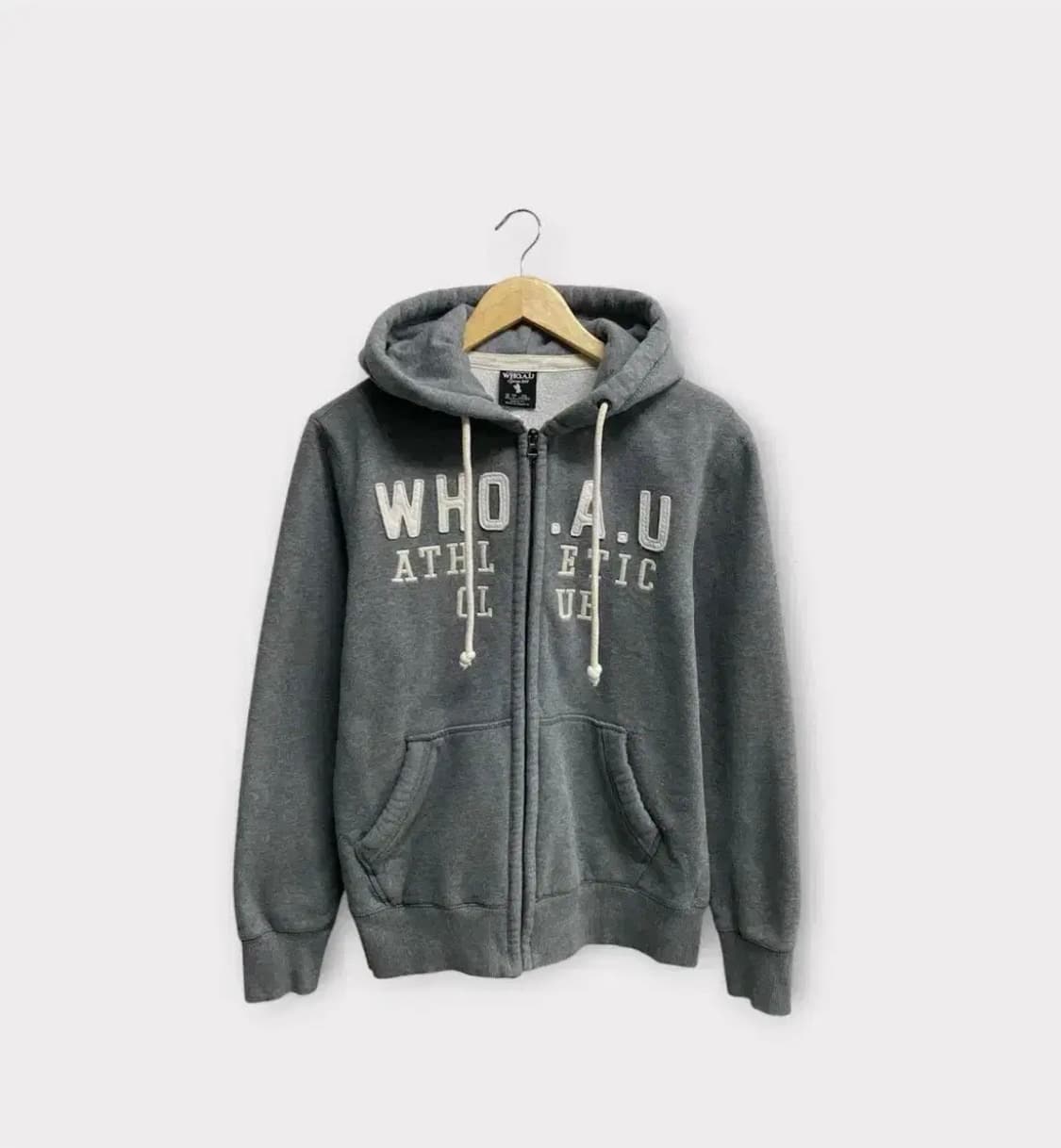 후아유 WHO.A.U 패치 후드집업 L 상품이미지1