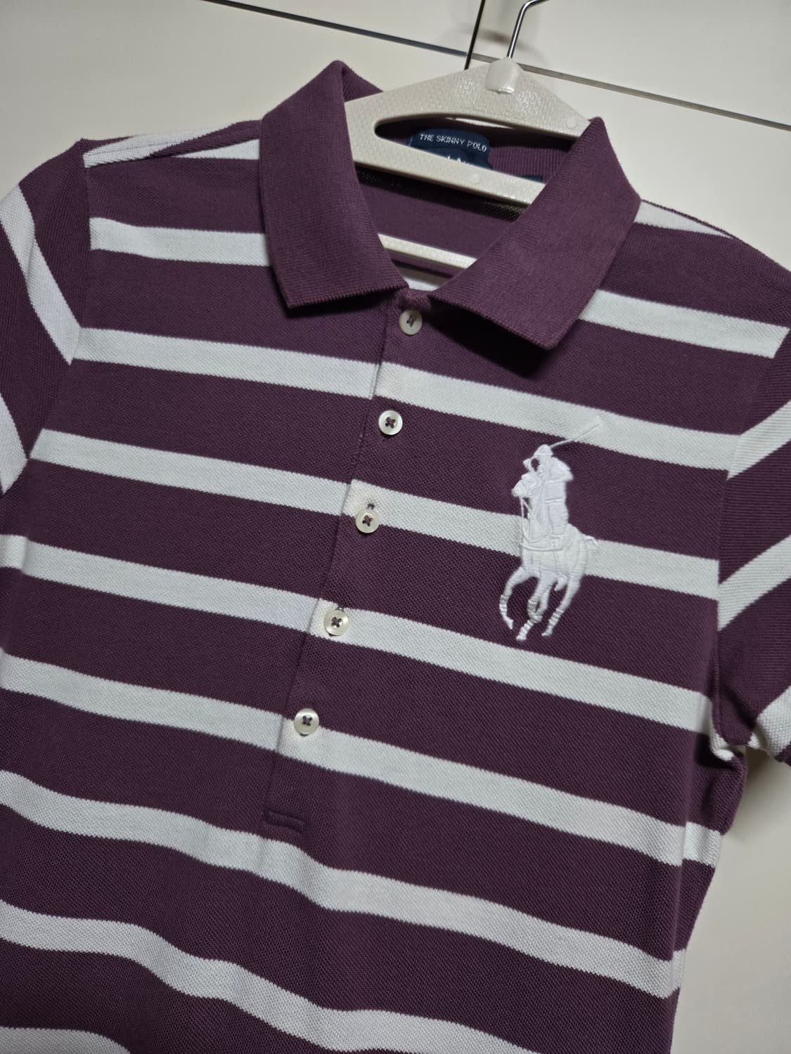 폴로 랄프로렌 여성 빅포니 단가라 PK 반팔티 상품이미지2