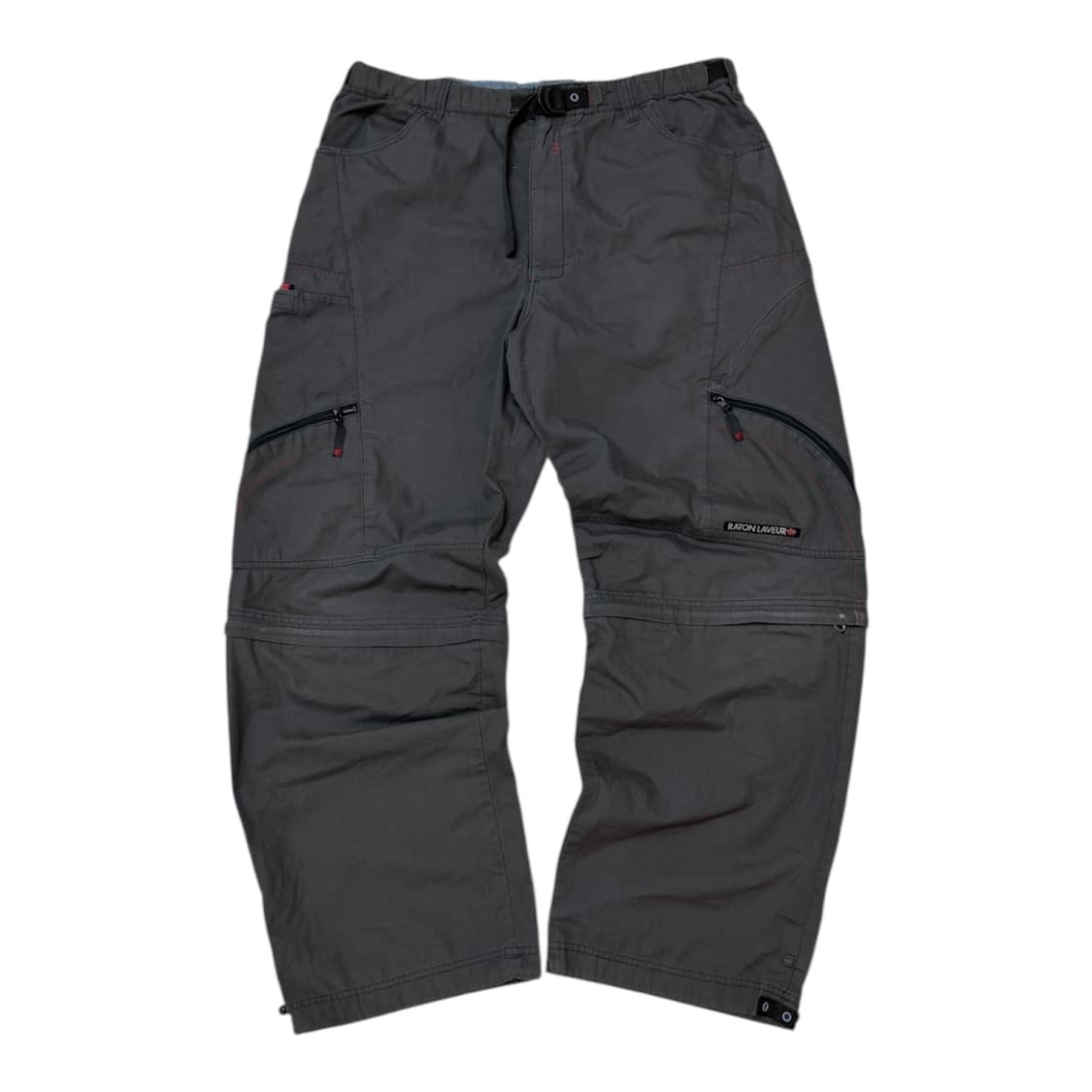 00s RATON LAVEUR 디테쳐블 와이드 카고팬츠 차콜 상품이미지1