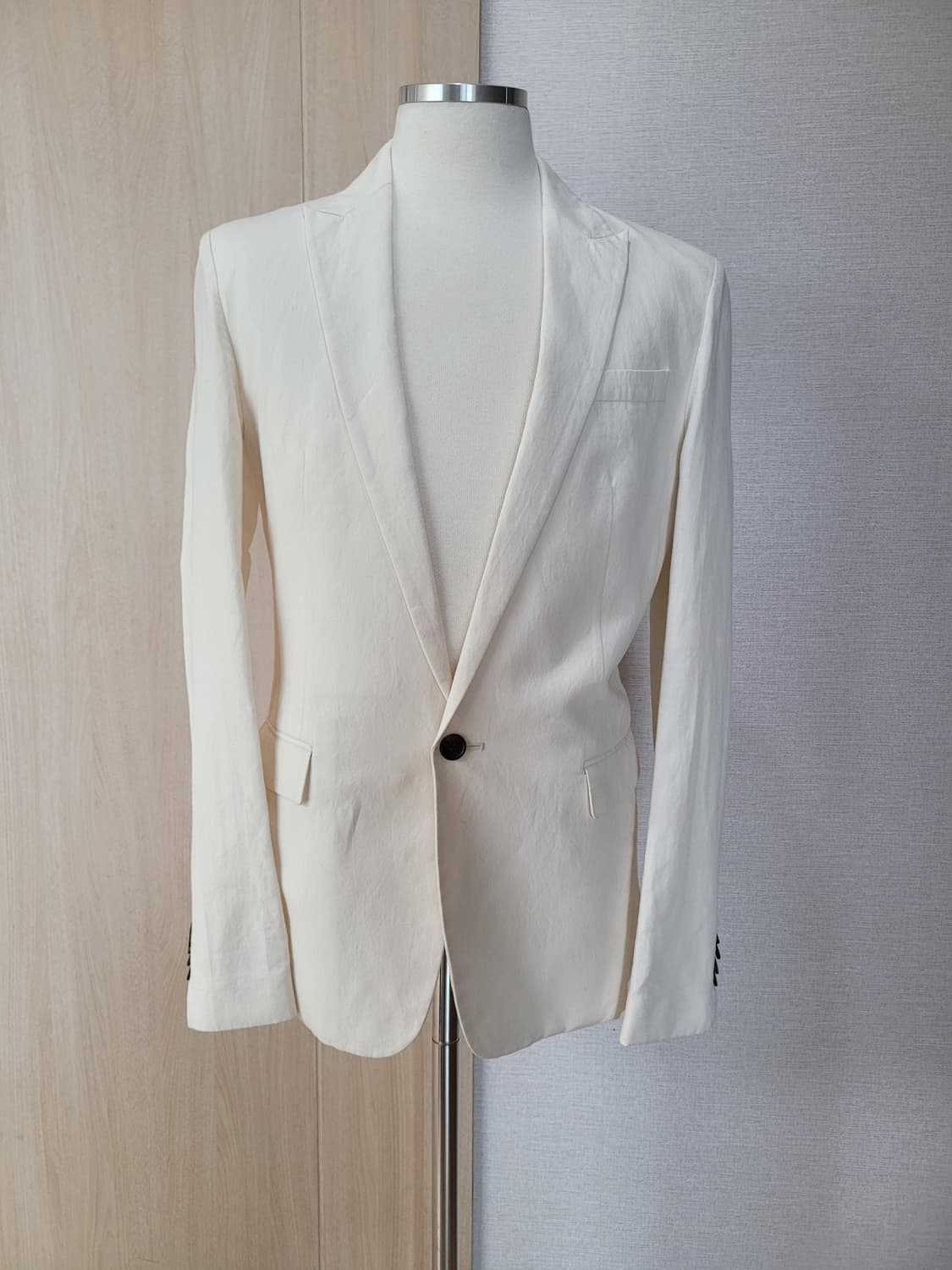 테이트 TATE 남자 원버튼 마혼방 블레이저 100 아이보리 상품이미지1