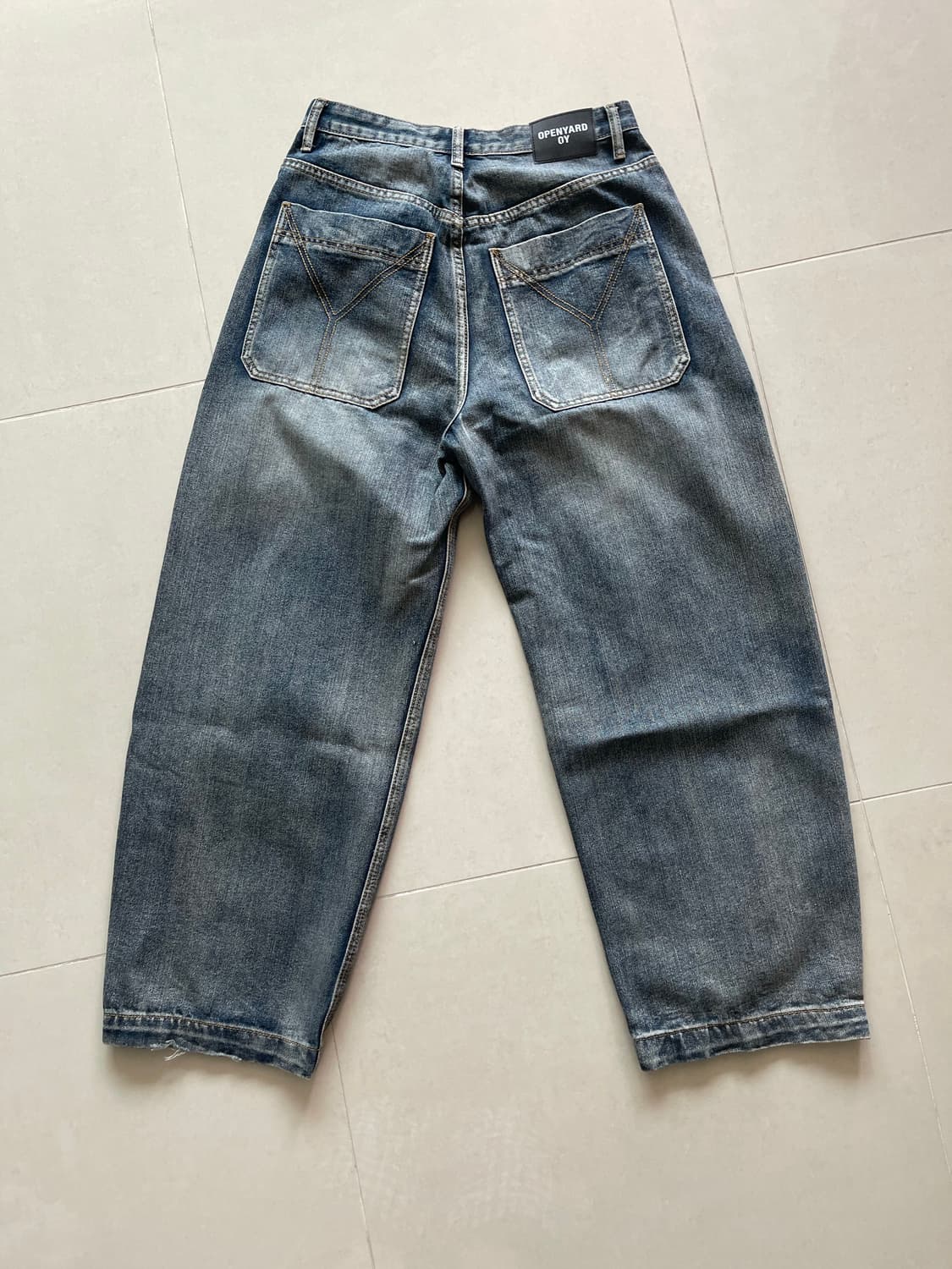 OY 스티치 와이드 볼륨 데님팬츠 상품이미지2