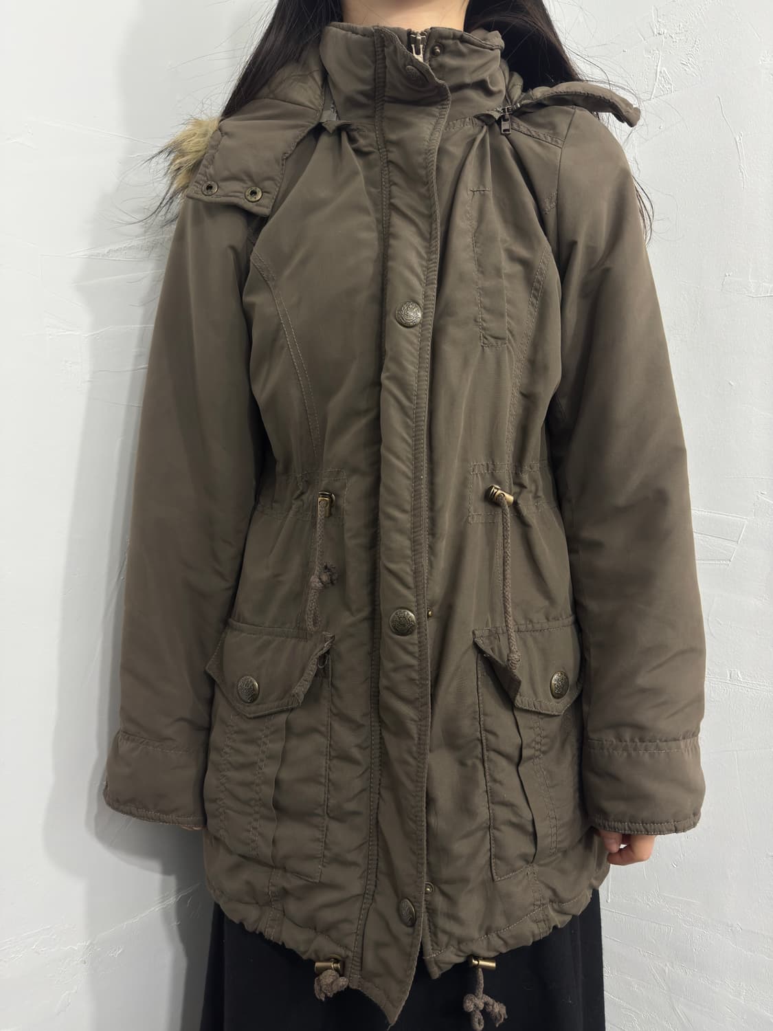 cornflake safari fur hood jacket 상품이미지1