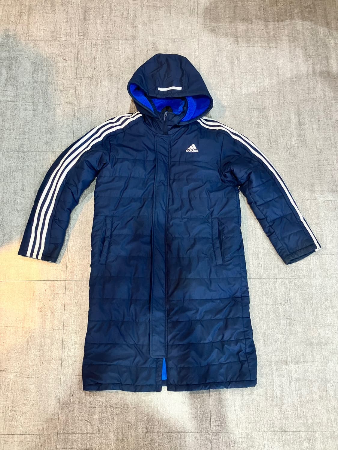 Adidas 아디다스 올드스쿨스트릿 삼선로고 롱패딩자켓 상품이미지1