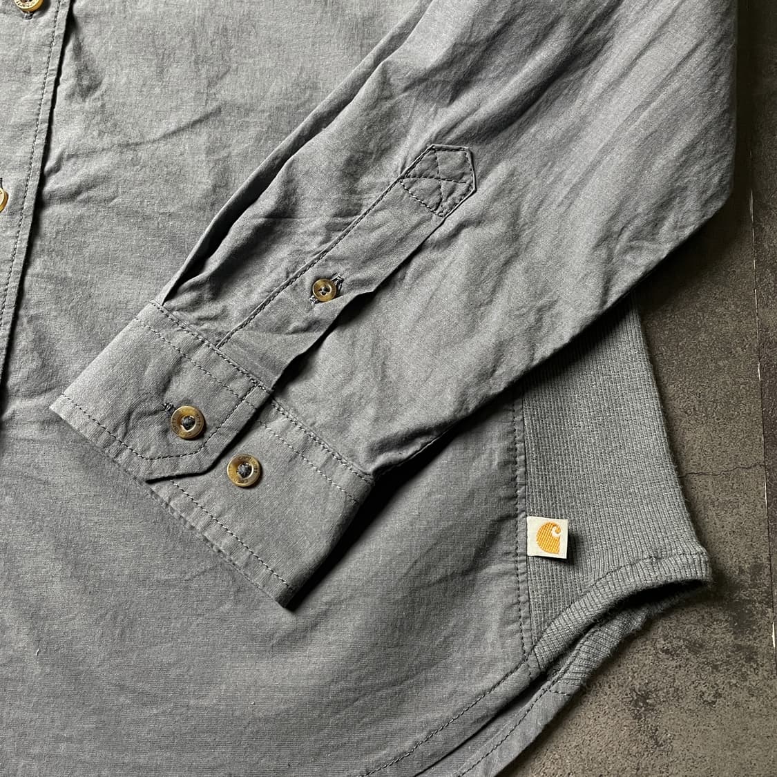 CARHARTT 칼하트 블루그레이 플랩포켓 워크셔츠 A00939 상품이미지6