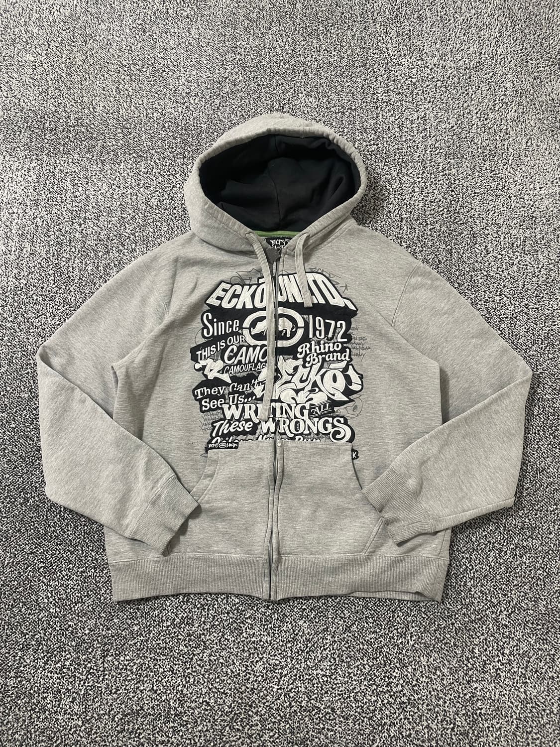 빈티지9. 에코언리미티드 올드스쿨 그래픽 후드집업 후디 Y2K 상품이미지1