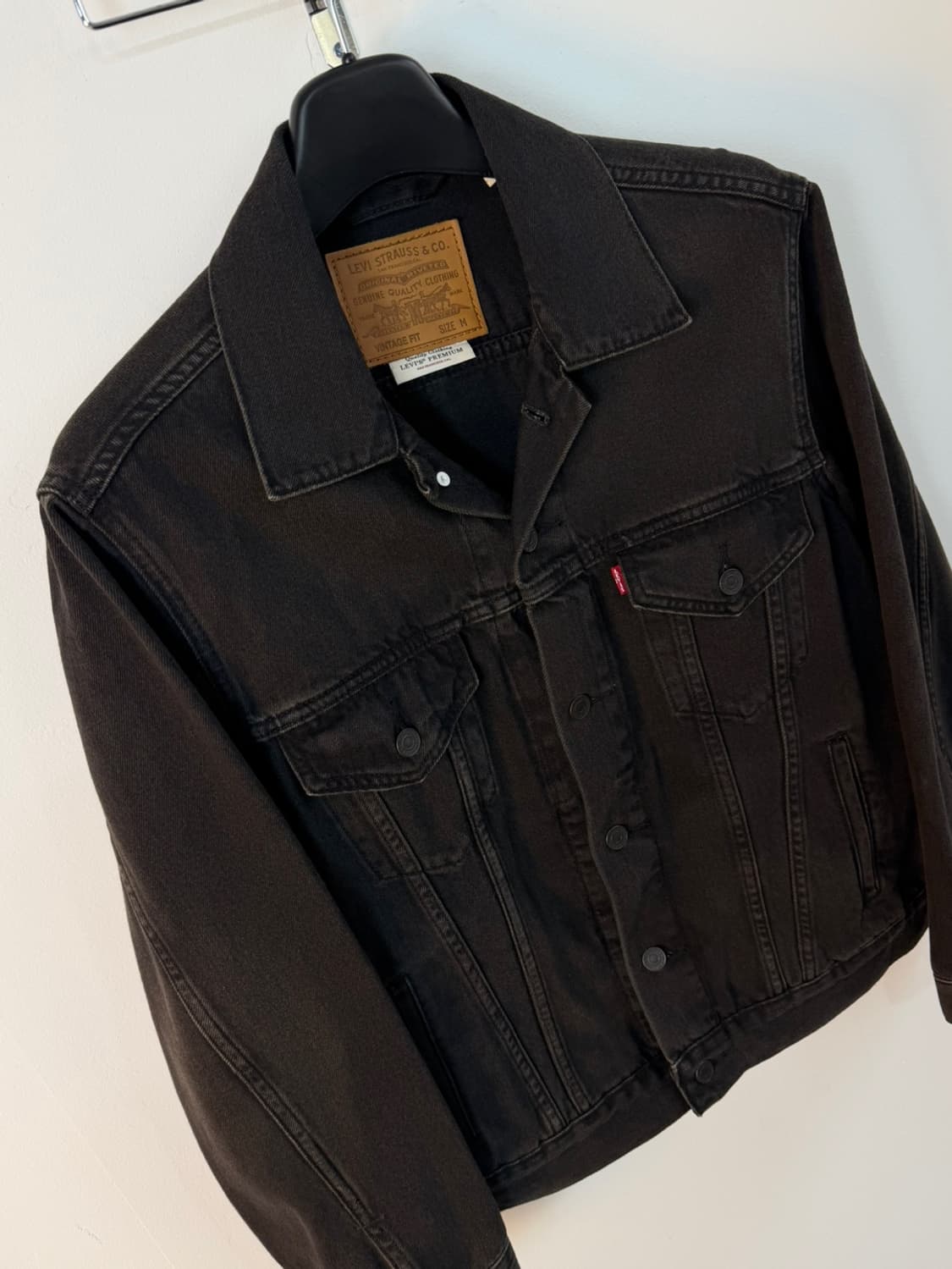 리바이스 프리미엄 3세대 흑청 트러커 자켓  상품이미지3