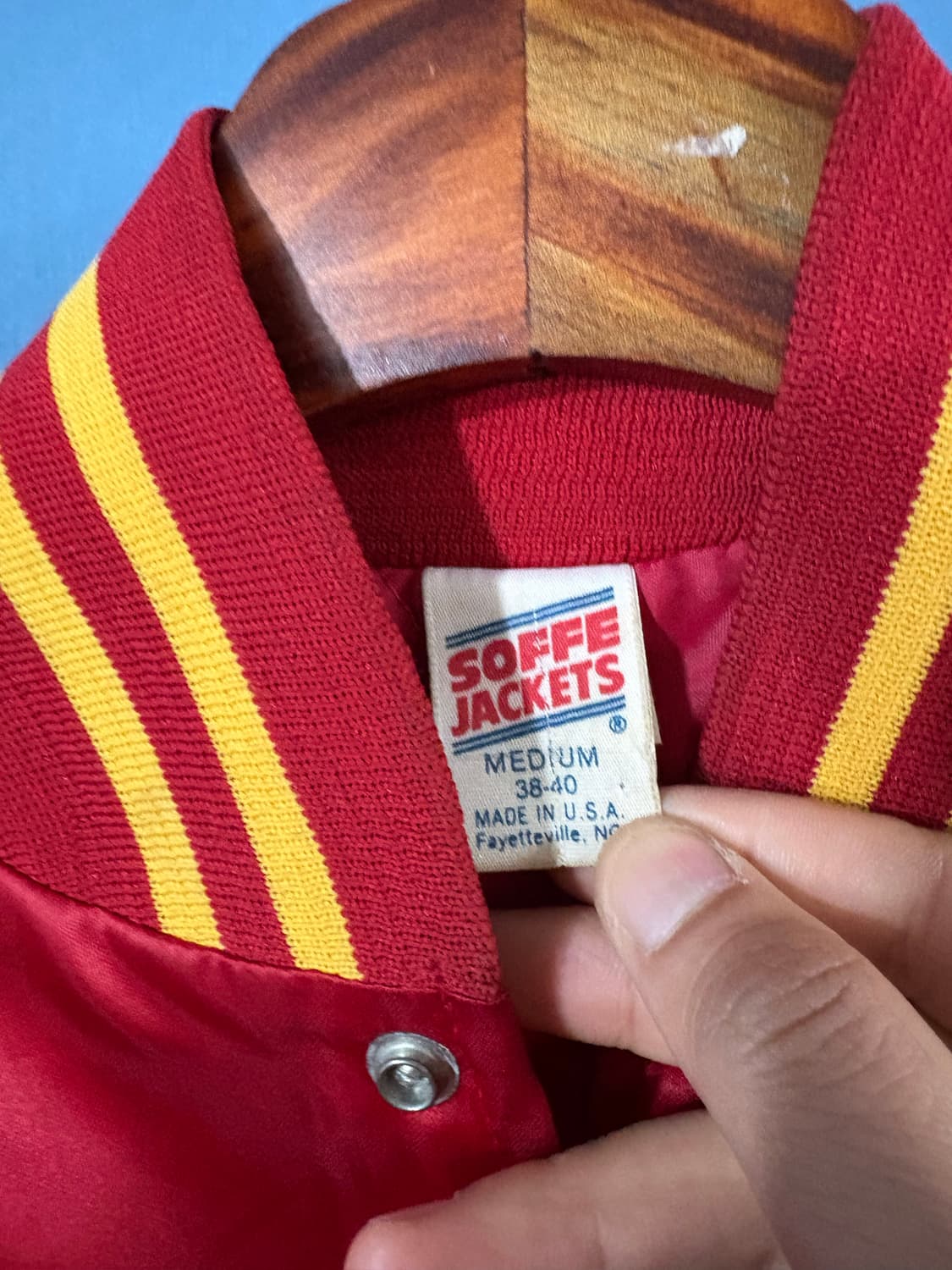 80-90‘s USMC Soffee varsity Jacket. 상품이미지2
