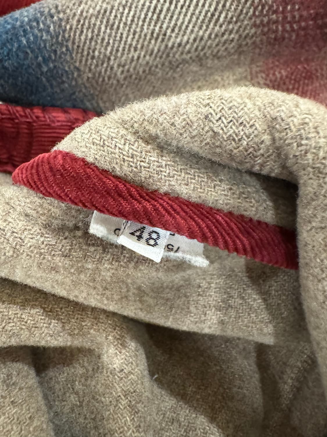BENETTON 베네통 울 체크 자켓 상품이미지8