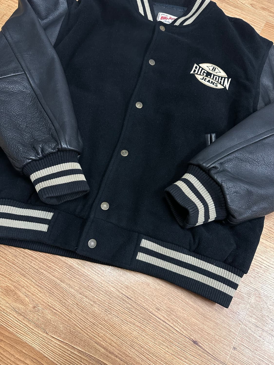 (100)빅존 베이스볼 소가죽 바시티 자켓 상품이미지3