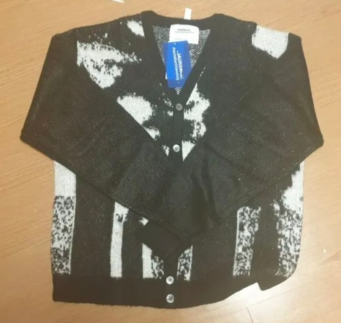 BD HAIR CARDIGAN - BLACK 상품이미지1