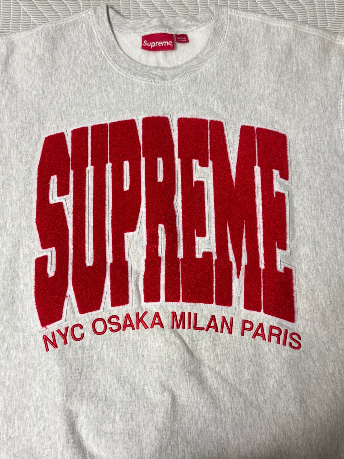 슈프림 시티스 아크 크루넥 그레이 상품이미지1