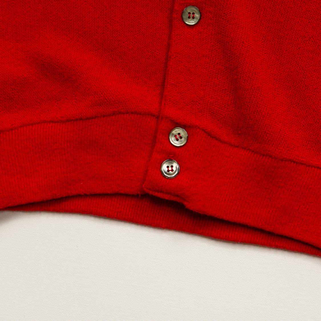 70s IZOD 라코스테 아크릴 가디건 레드 상품이미지5