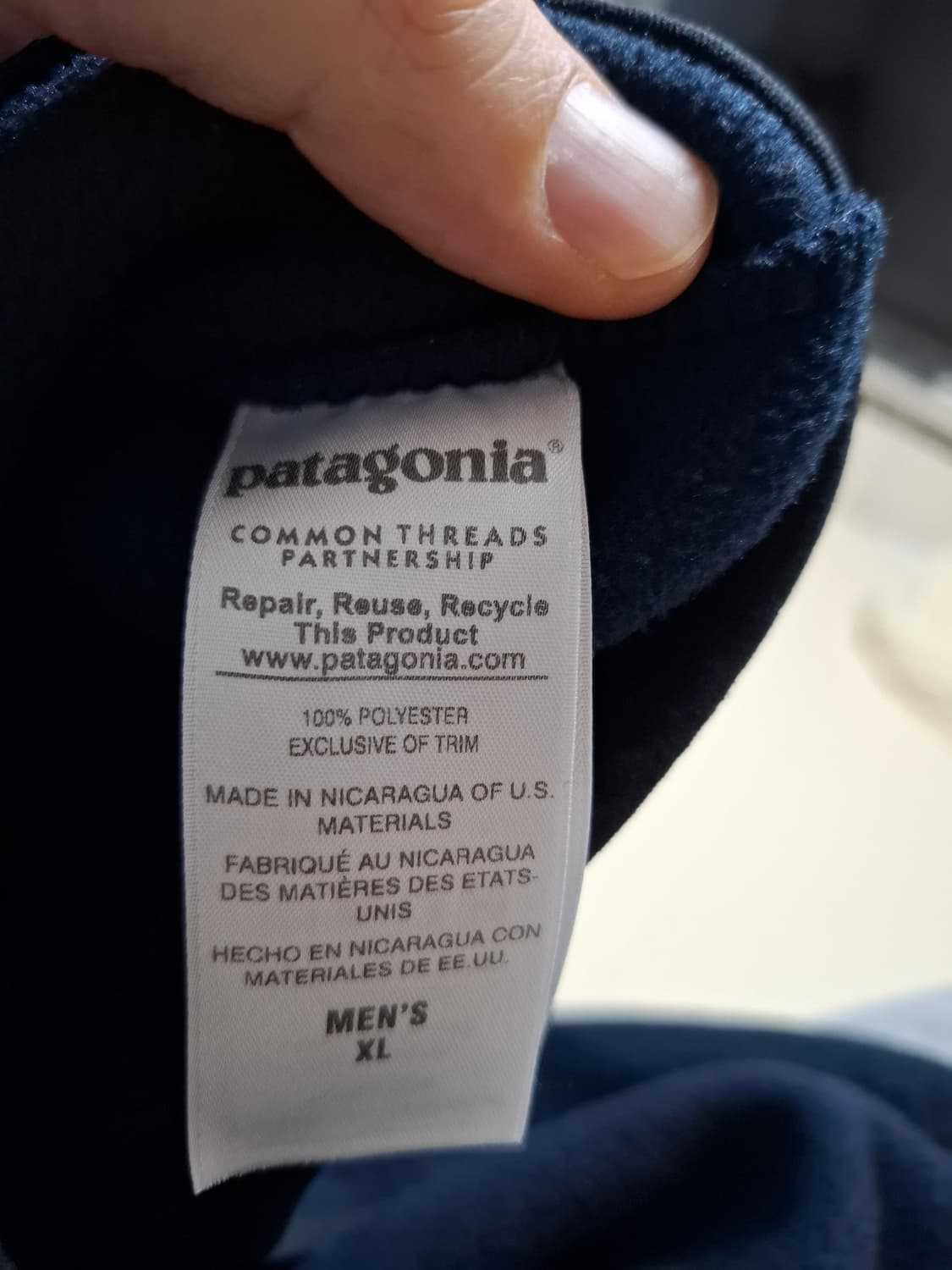 XL 파타고니아 신칠라 플리스 네이비 상품이미지7