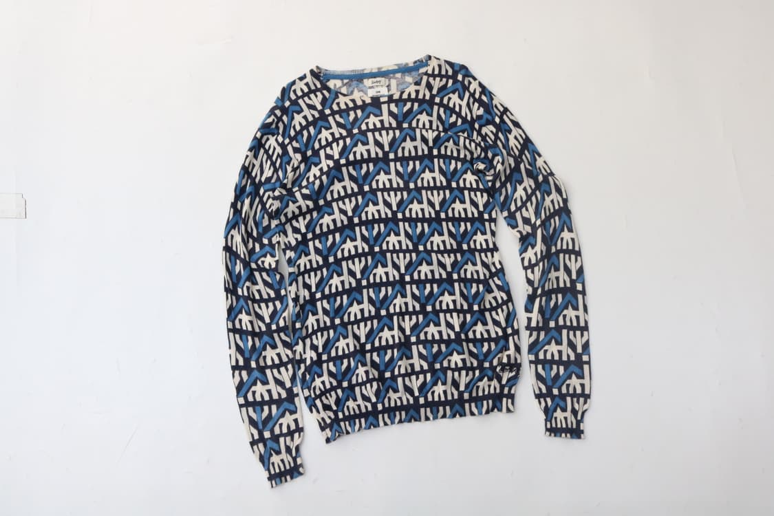 Vintage 55 빈티지 55 기하학 패턴 코튼 니트 스웨터 (L) 상품이미지2