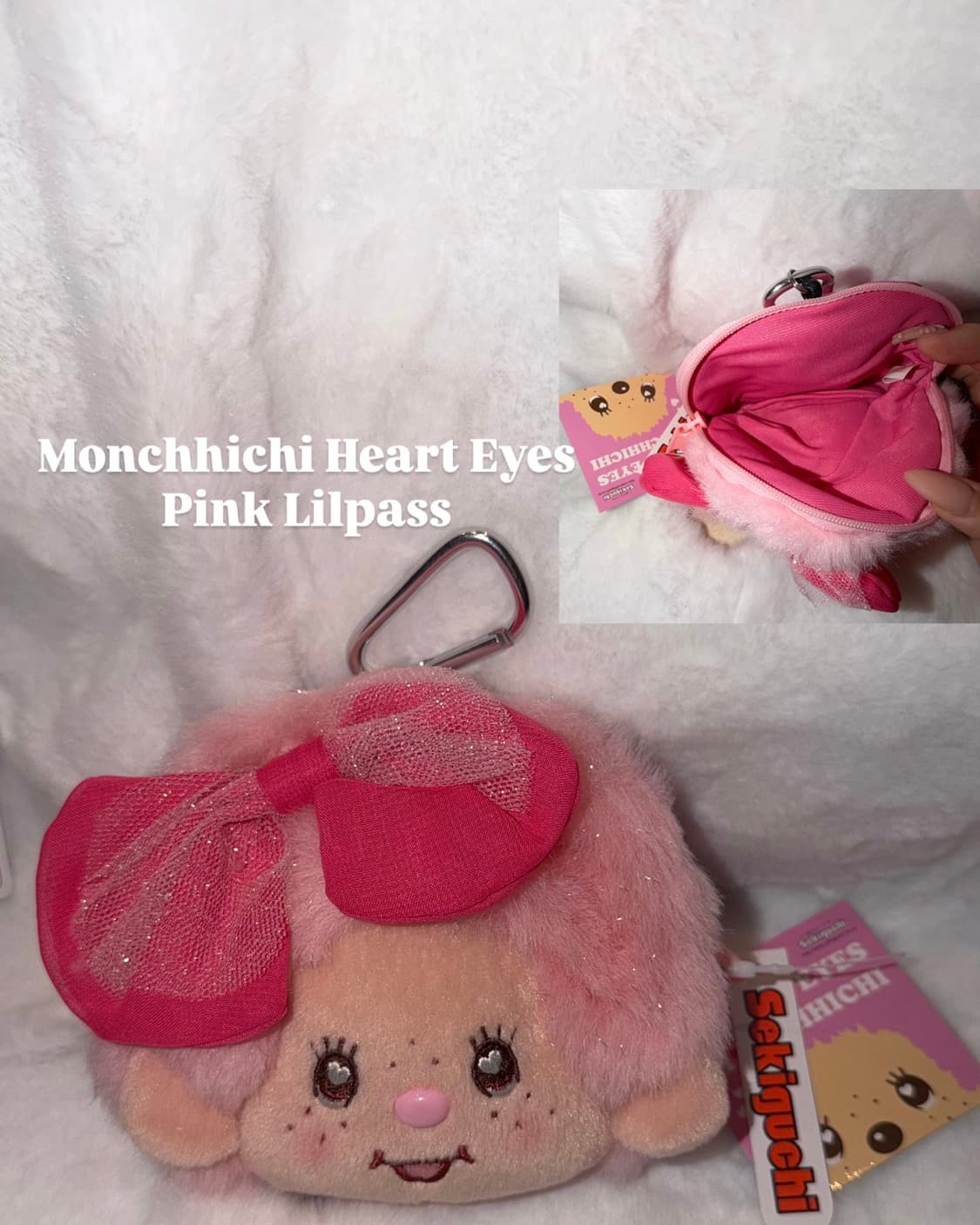 몬치치 하트아이즈 릴패스 파우치 키링 상품이미지2