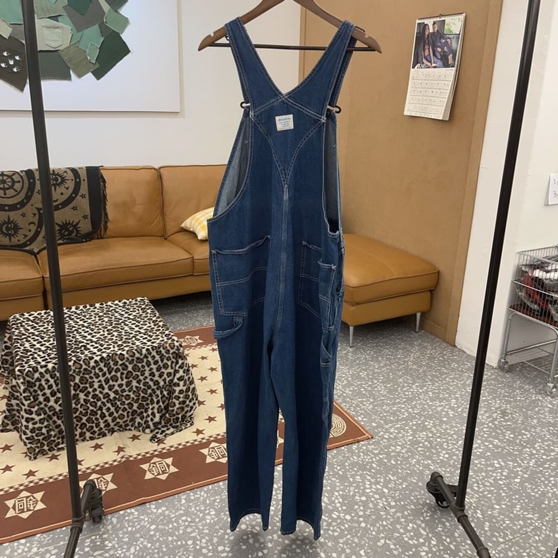 디키즈 빈티지 캐주얼 오버롤 멜빵 데님 점프수트 L C09195 상품이미지4