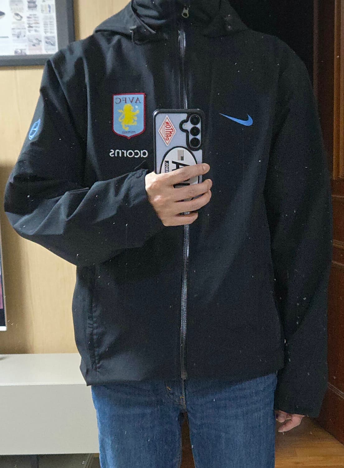 (착샷) 나이키 아스톤빌라 바람막이 후드 09-10시즌 레트로 상품이미지10