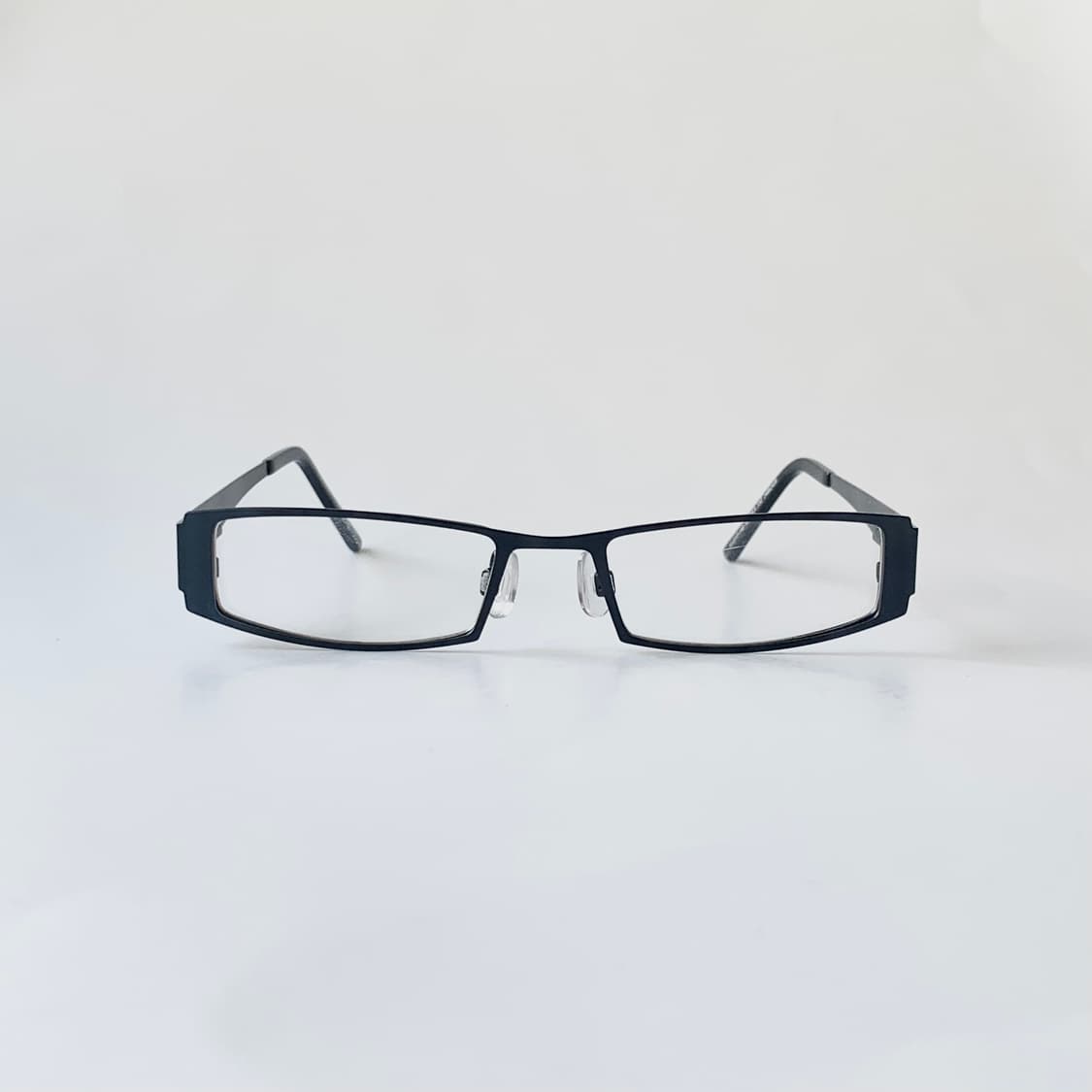 2442 데드스탁 슬림 사각 블랙 클래식 레트로 메탈 프레임 빈티지안경 상품이미지3