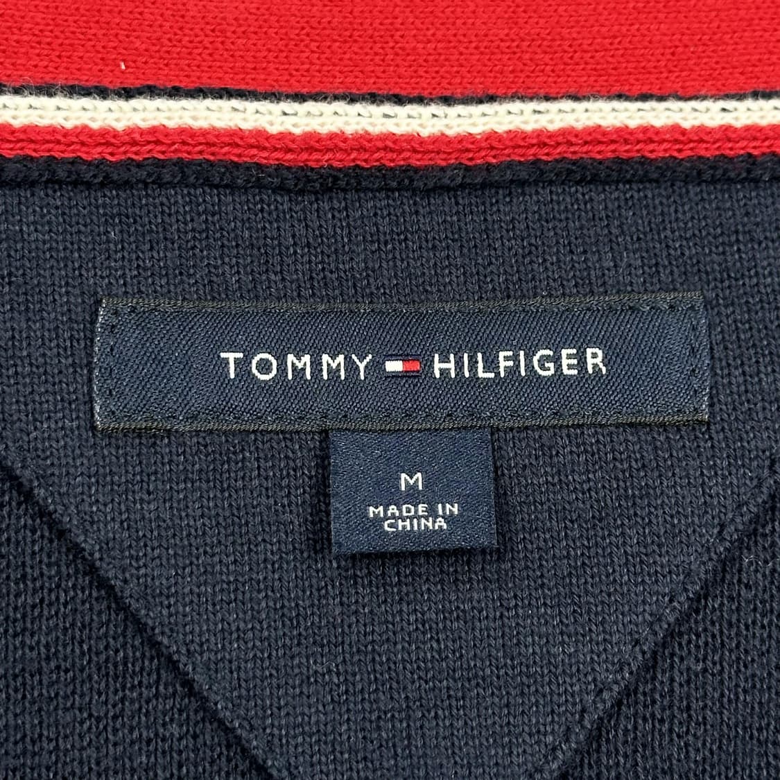 타미힐피거 플래그 H로고 네이비 니트 가디건 (M) 상품이미지5