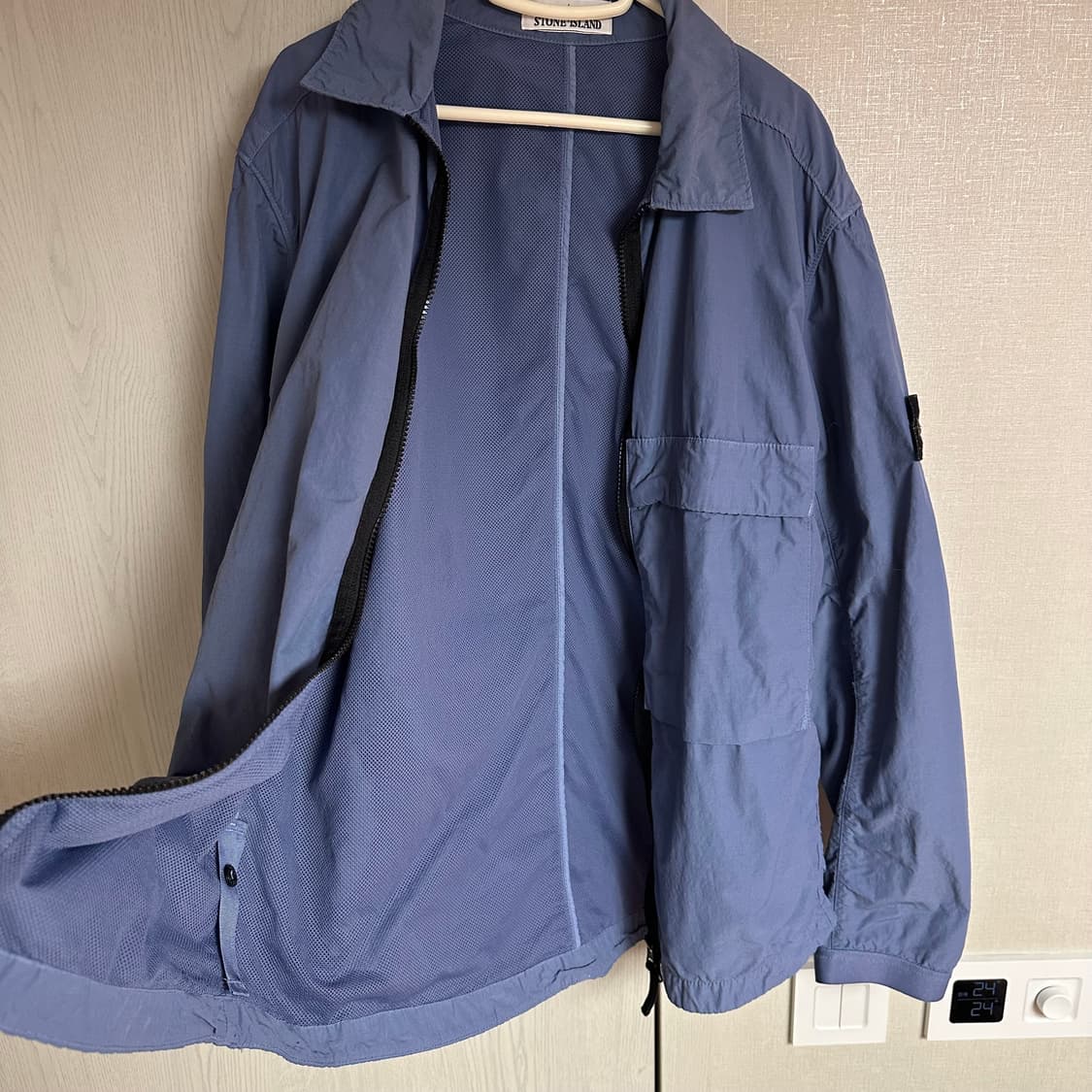 [L] 22FW 스톤아일랜드 나슬란 오버셔츠 블루 상품이미지3