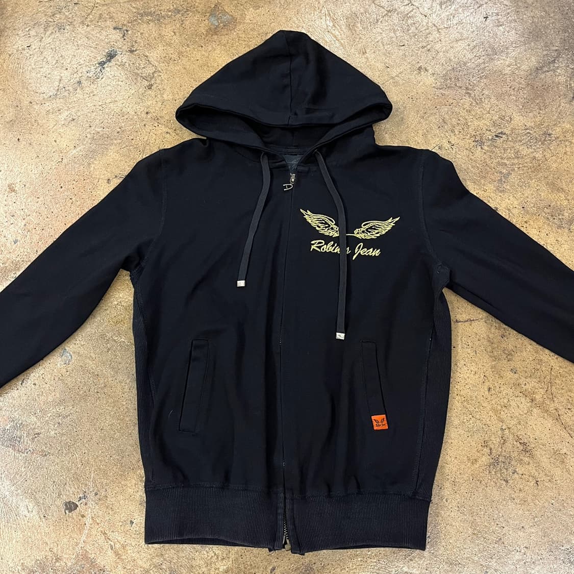 로빈슨진 로빈스진 검금 블랙 골드 후드집업 상품이미지3