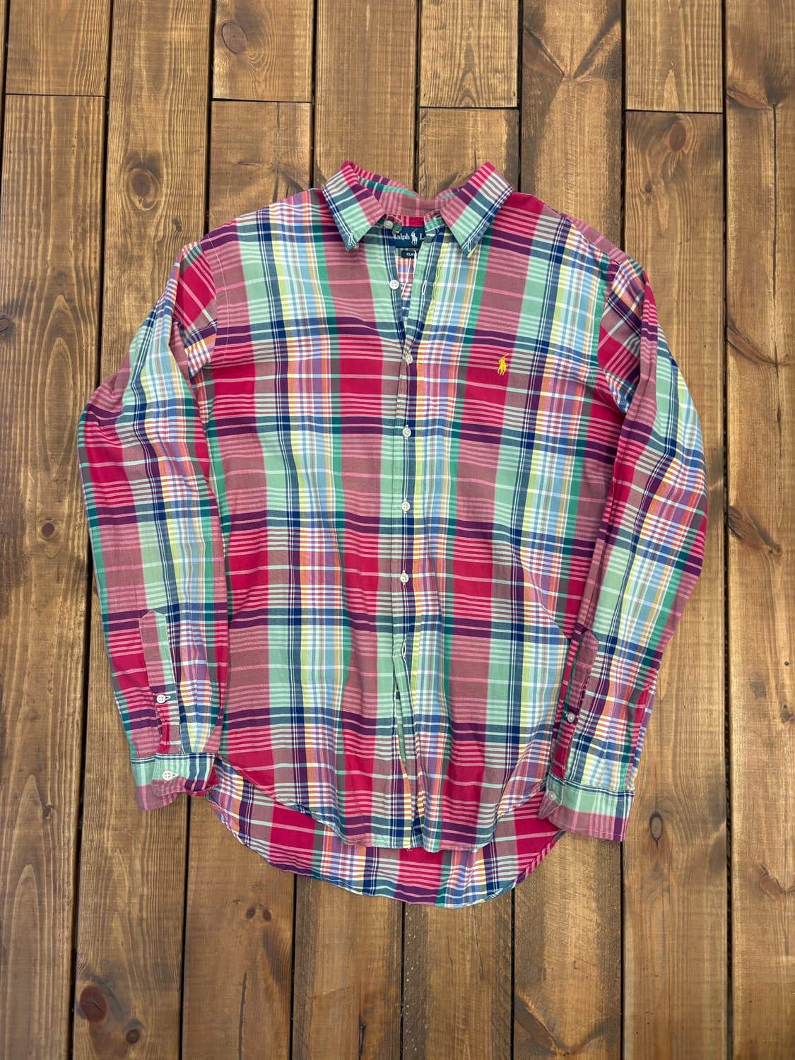 폴로 솜사탕 체크 셔츠 상품이미지4