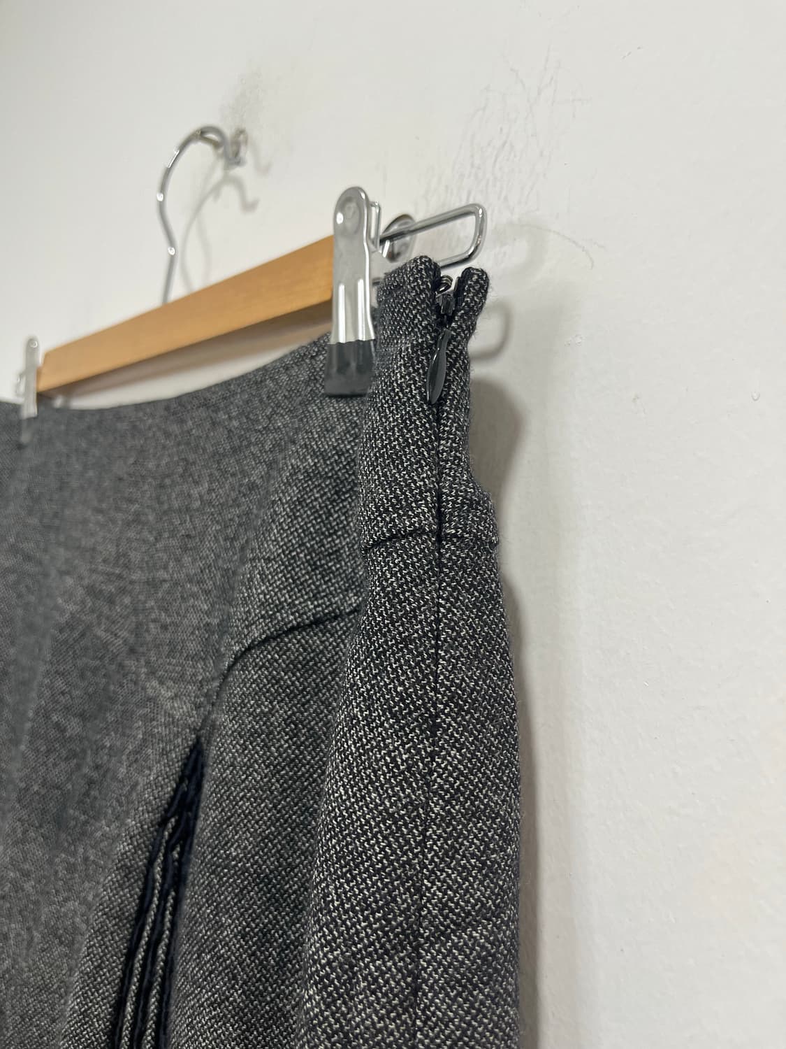 일본 빈티지 레이스 레이어드 플리츠 미디스커트  상품이미지4