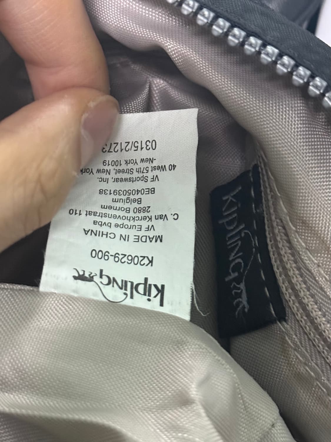 키플링 블랙 크로스백 가방 고릴라 원숭이 인형 키링 학교 Y2K 빈티지  상품이미지9