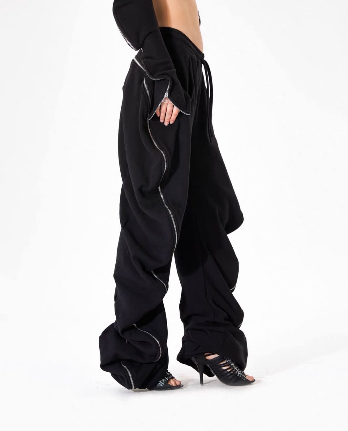 지퍼 커프 스웻팬츠 상품이미지2